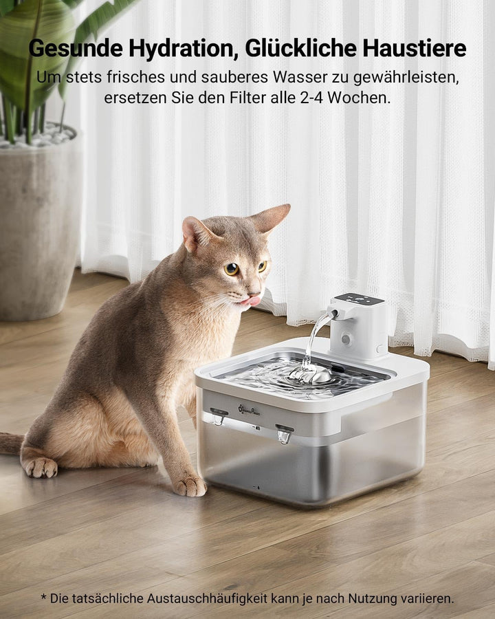 DownyPaws Trinkbrunnen für Katze kabellos Filter 16 STK Für DPWFP6 16 Filter, 16 Filter