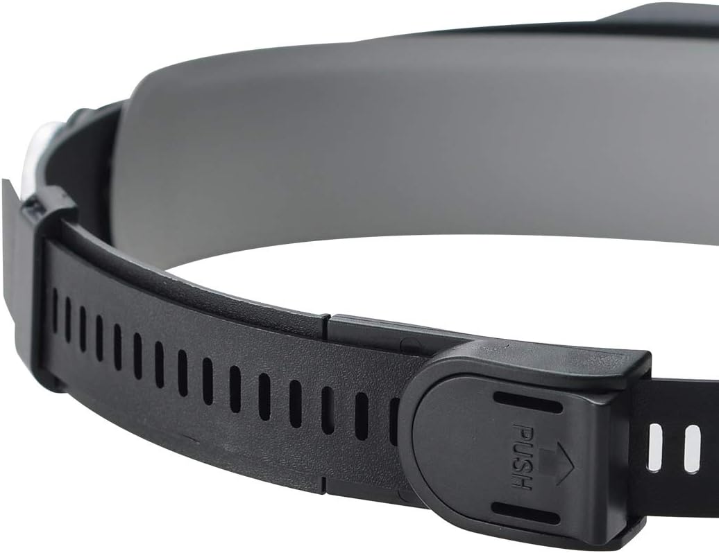 Stirnbandlupe mit 2 LED-Leuchten, Freisprech-Headset Lupenkopf-Lupen mit 4 abnehmbaren Linsen zum Le