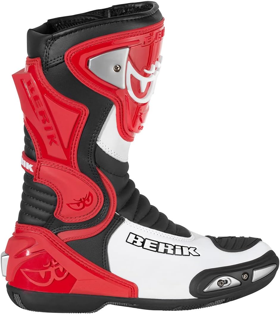 Berik Losail Motorradstiefel, rot, 47 47 EU Rot, 47 EU Rot