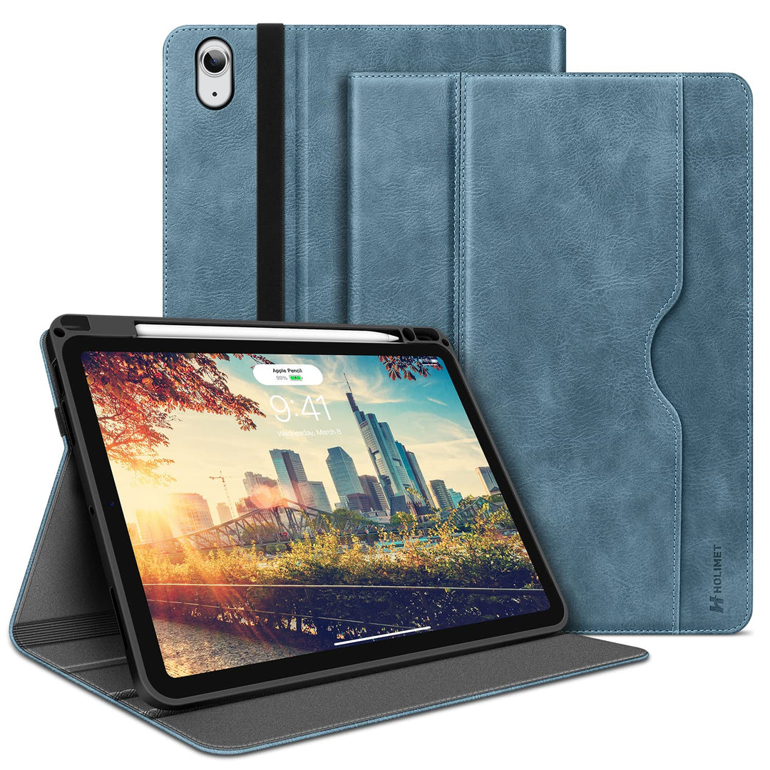 HOLIMET Hülle für iPad Air 5. Generation 2022/iPad Air 4. Generation 2020 10,9 Zoll mit Stifthalter,