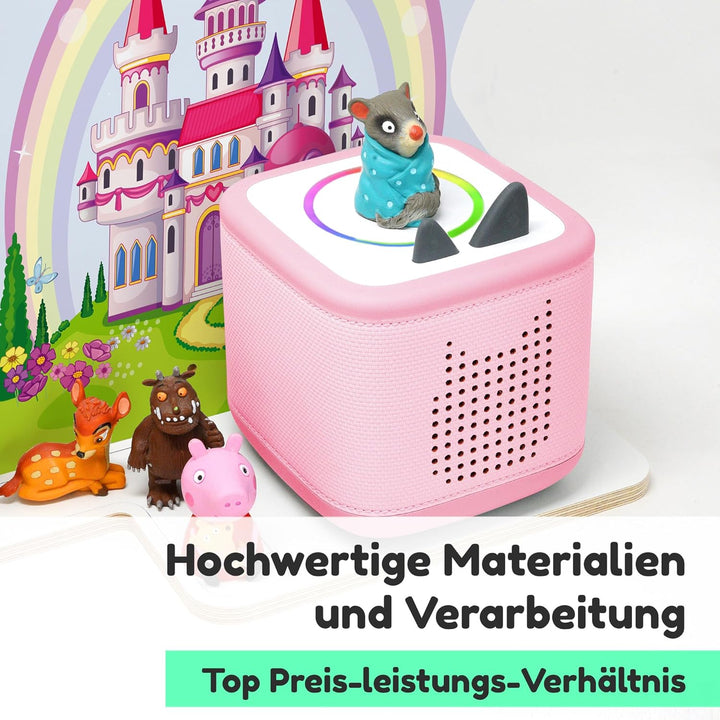 stadtecken Holzregal passend für Toniebox 2 I Geeignet für ca. 30 Tonies I Perfekte Aufbewahrung im