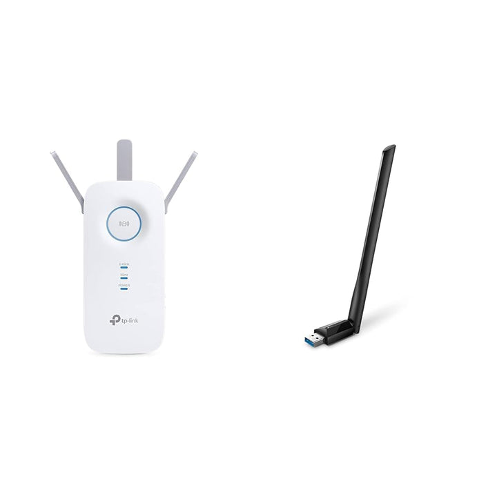 TP-Link RE550 WLAN Verstärker Repeater AC1900 & Archer T3U Plus AC1300 High Gain USB WLAN Stick Adap