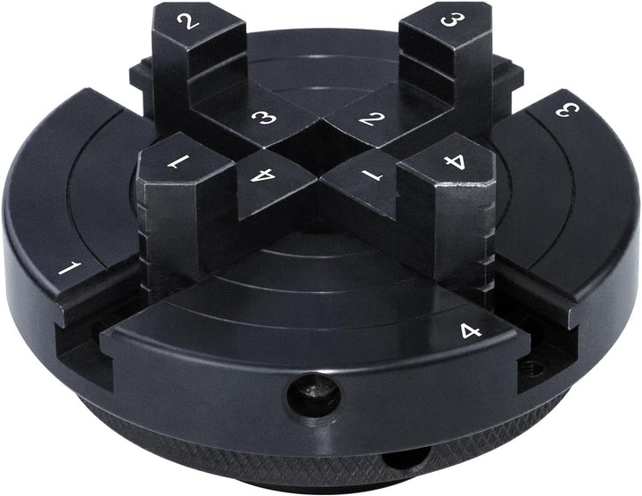 DEEFIINE 100MM Backenfutter Drechselfutte,4-Backen selbstzentrierend Spannfutter Drehfutter Drechsel