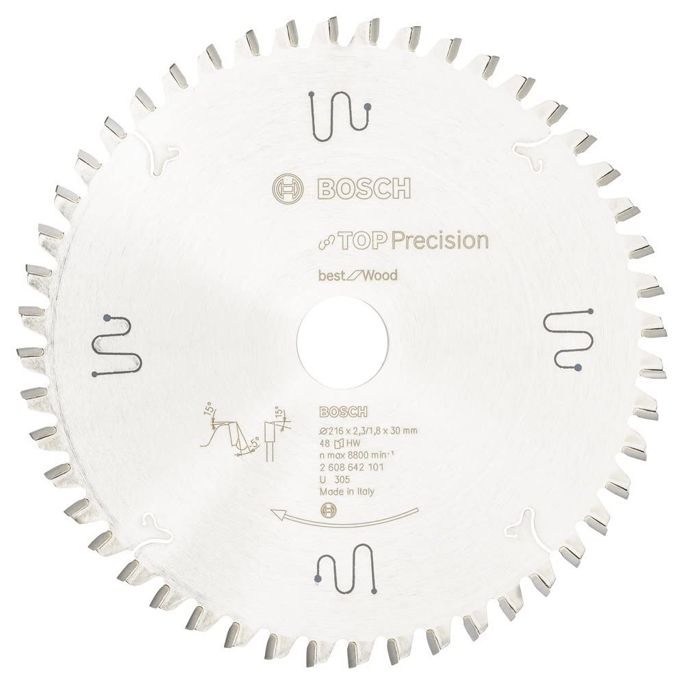 Bosch Accessories Bosch Professional 2608642101 Kreissägeblatt Best for Wood 216 x 30 x 2.3 mm Z48WZ
