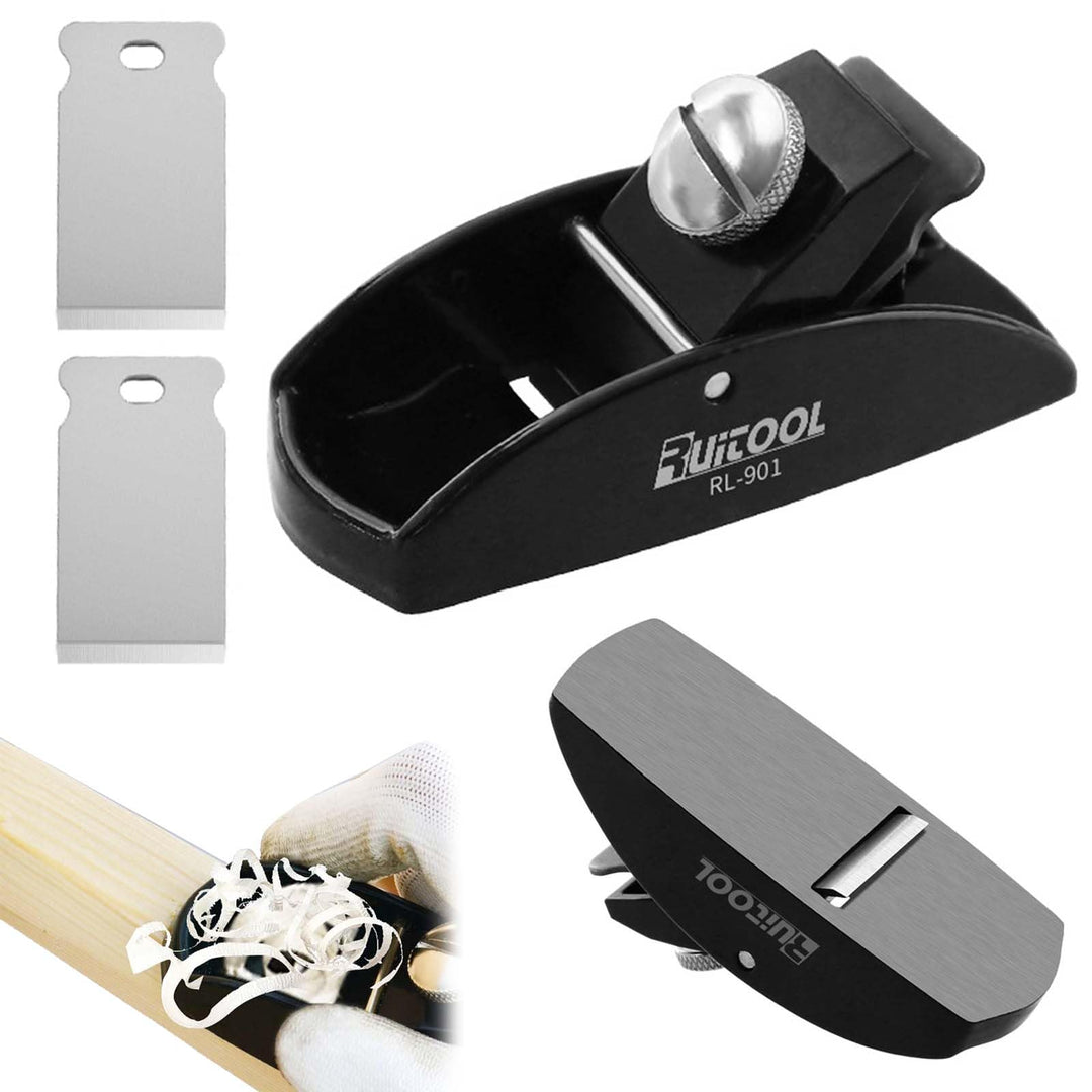 FZYCOM Mini Hobel Holz mit 2Pcs Klinges, Handhobel Klein, Holzhobel, Mini Holzhobel, Schreinerflugze