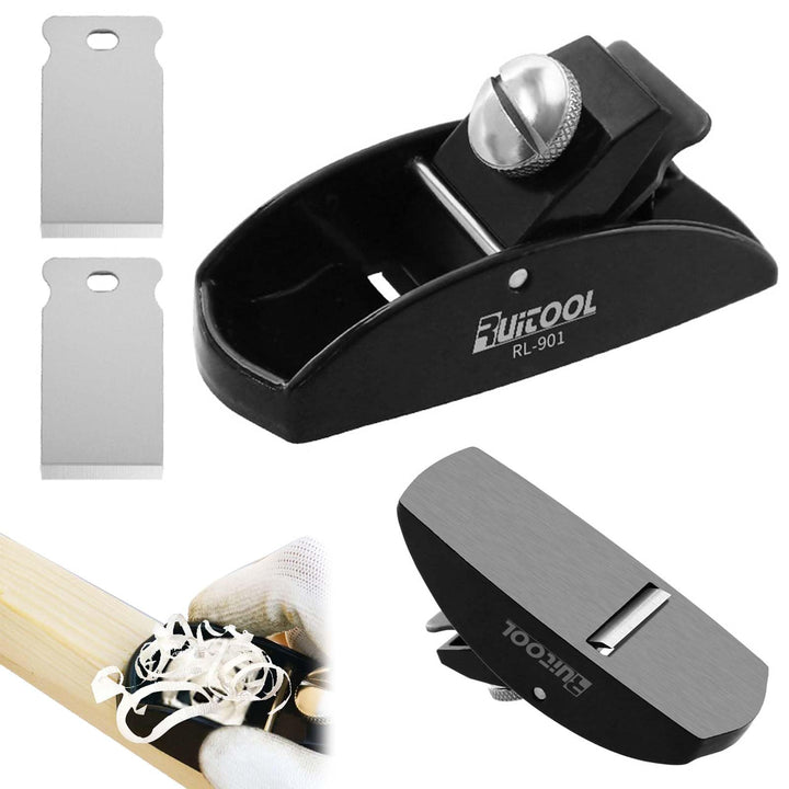 FZYCOM Mini Hobel Holz mit 2Pcs Klinges, Handhobel Klein, Holzhobel, Mini Holzhobel, Schreinerflugze