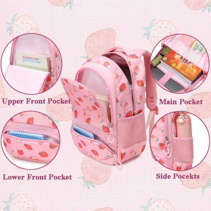 Schulrucksack Kinder Mädchen Grundschule Schultaschen Sets für Mädchen Kinderrucksack Daypack Gross
