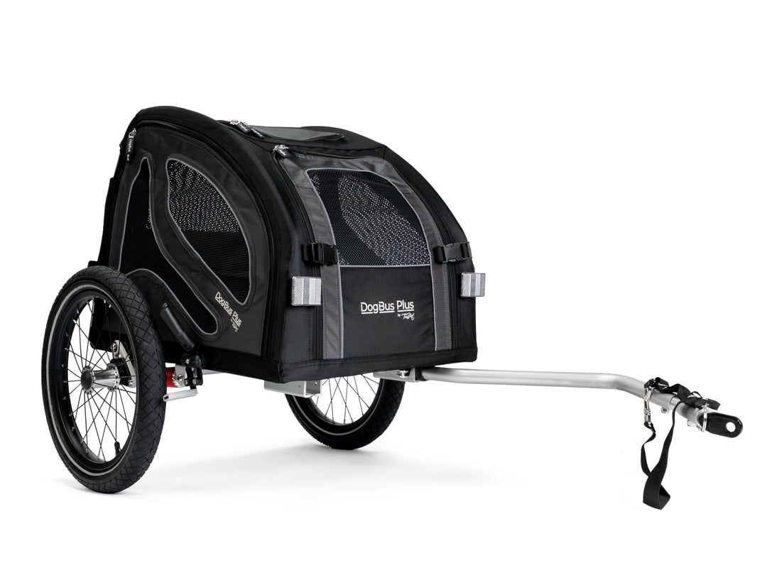 TrendPet DogBus Plus S - Gefederter Aluminium Fahrradanhänger, Hundeanhänger für kleine bis mittlere