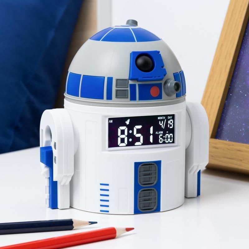 Paladone R2D2 Wecker - Offiziell Lizenziertes Star Wars Merchandise, mit R2D2-Sounds, perfekte Dekor