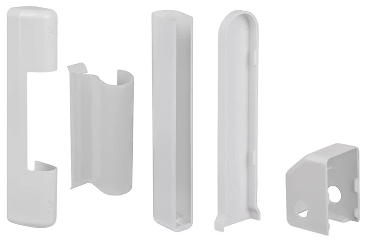 8 Stk. Roto NT PVC Fenster und PVC Kunststofftür Abdeckkappen Komplettset Weiss – Kappen nur für NT