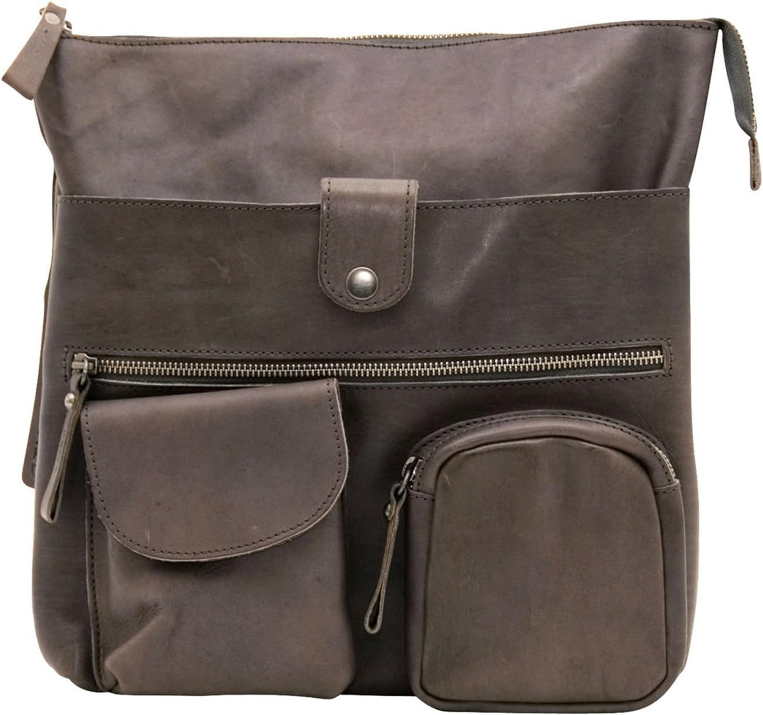 Greenburry Billy the Kid Nasty Cowboys Shoulderbag Colby M497 Leder Schultertasche für Damen stonegr