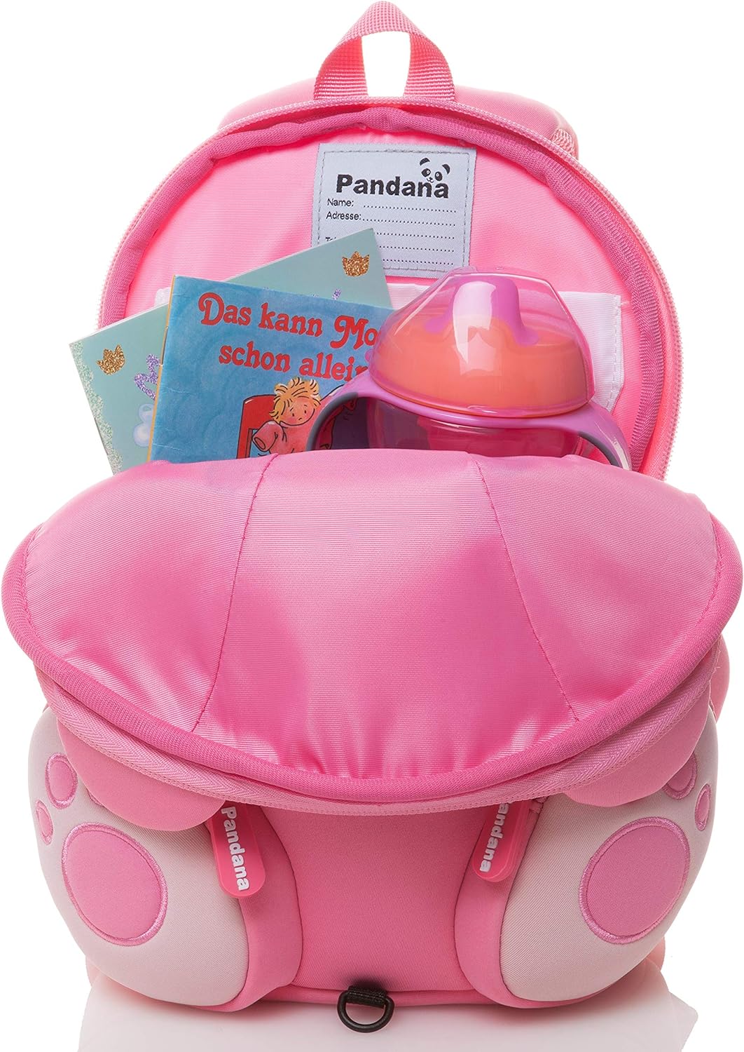 Pandana Kinderrucksack Bella Bär mit Brustgurt für Mädchen im Kindergarten oder Kita ab 2 Jahren, au