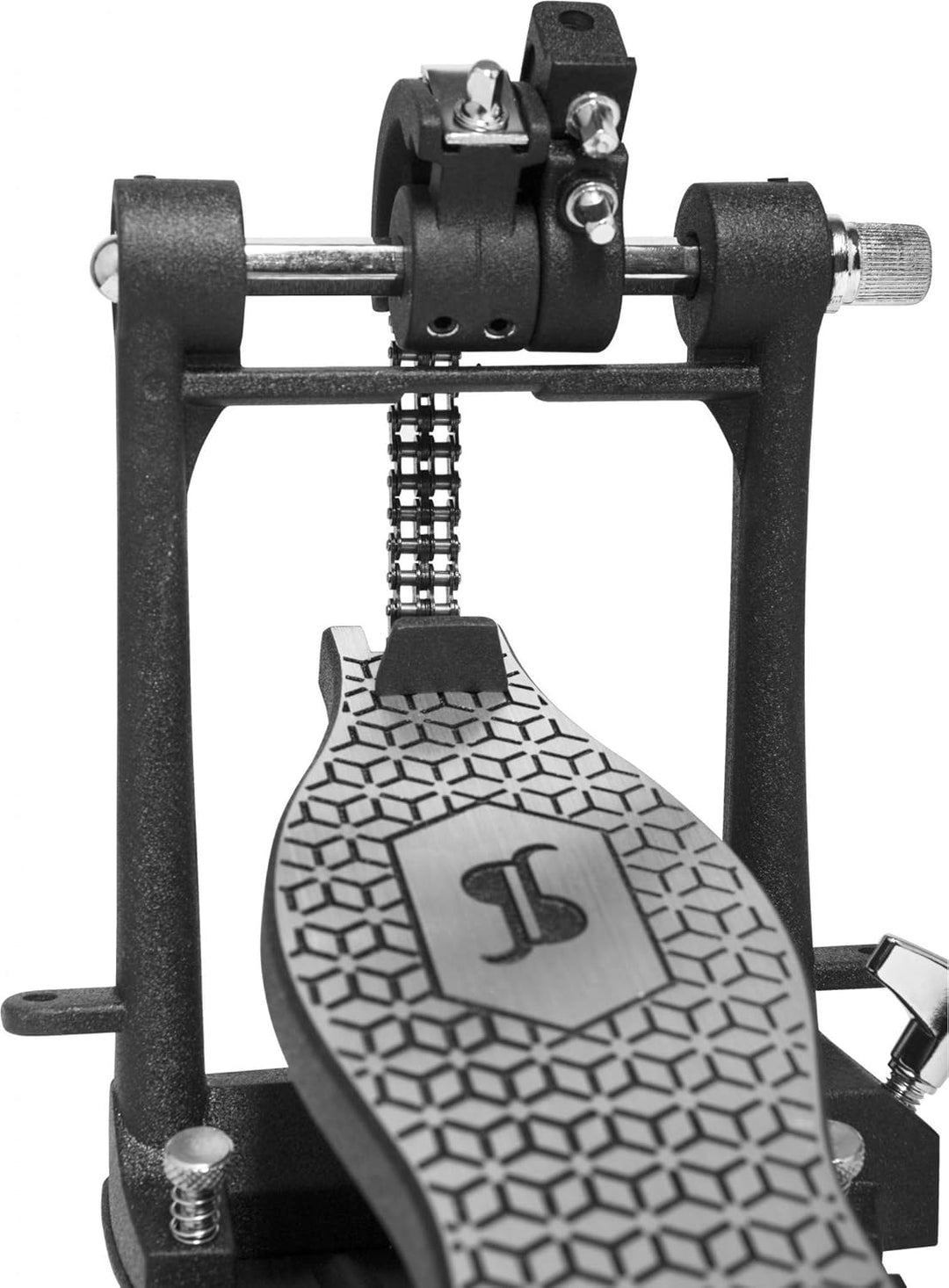 Stagg PPD-52 Double Bass Kick Drum Pedal mit Doppelkette Einzelbett, Einzelbett