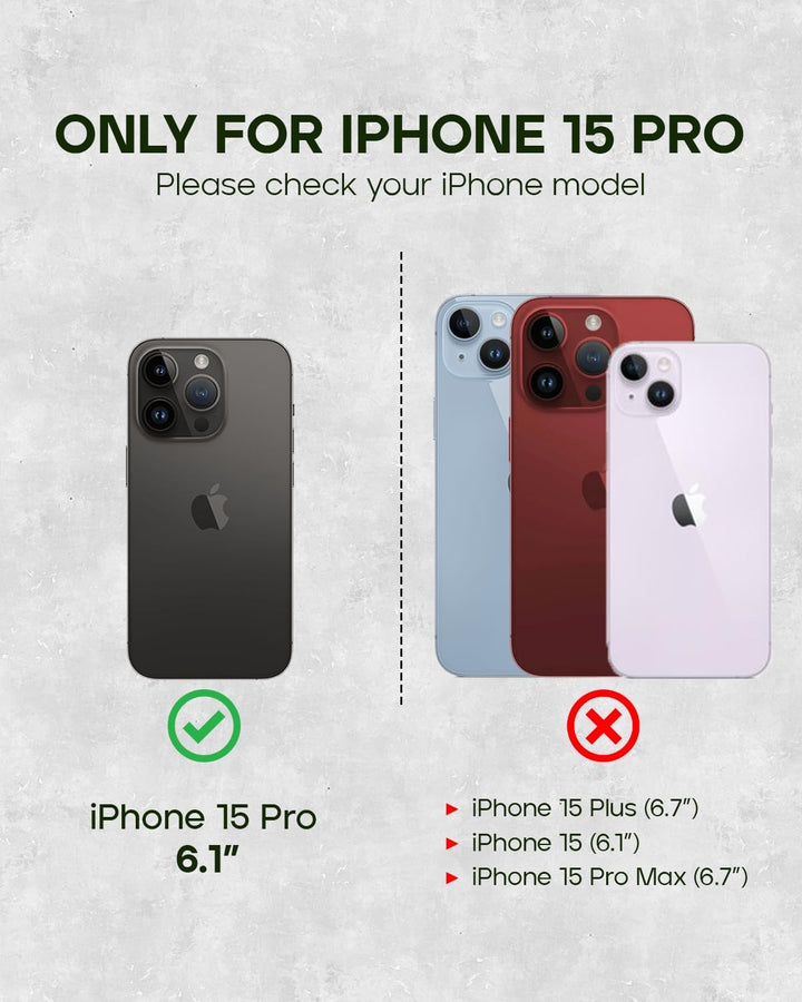 Porter Riley - Lederhülle kompatibel mit iPhone 15 Pro. Premium Echtleder Standhülle/Ledertasche/Bri