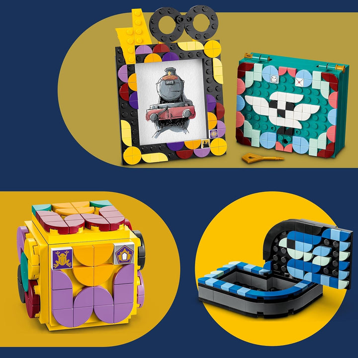 LEGO 41811 DOTS Hogwarts Schreibtisch-Set, DIY Harry Potter Zubehör für die Schule, Bastelset-Deko u
