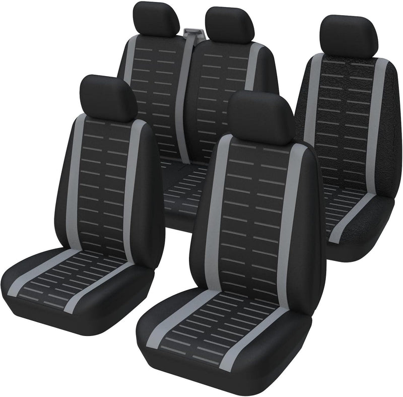 TOYOUN Universal-Sitzbezüge für Auto, Lieferwagen, komplettes Set für 5-Sitzer, Vordersitzbezüge mit