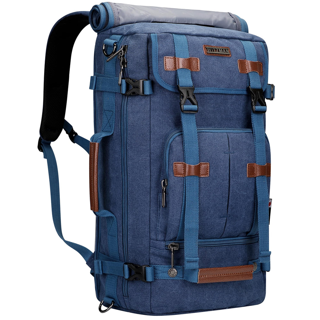 WITZMAN Reiserucksack Herren Gross Canvas Laptop Rucksack Convertible Reisetasche Rucksack Herren Fi