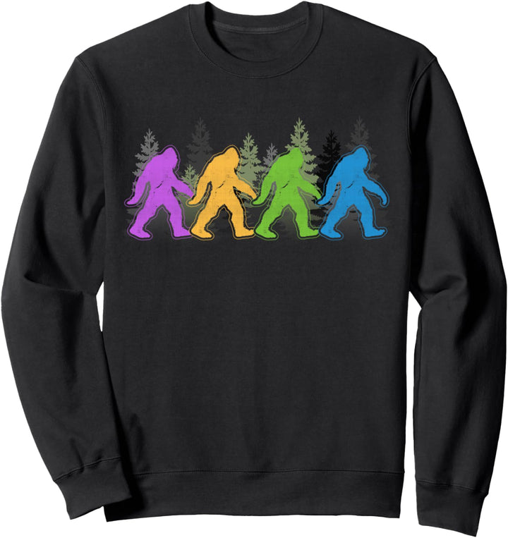 Bigfoot Yeti Sasquatch Lustiges Retro-Geschenk Sweatshirt