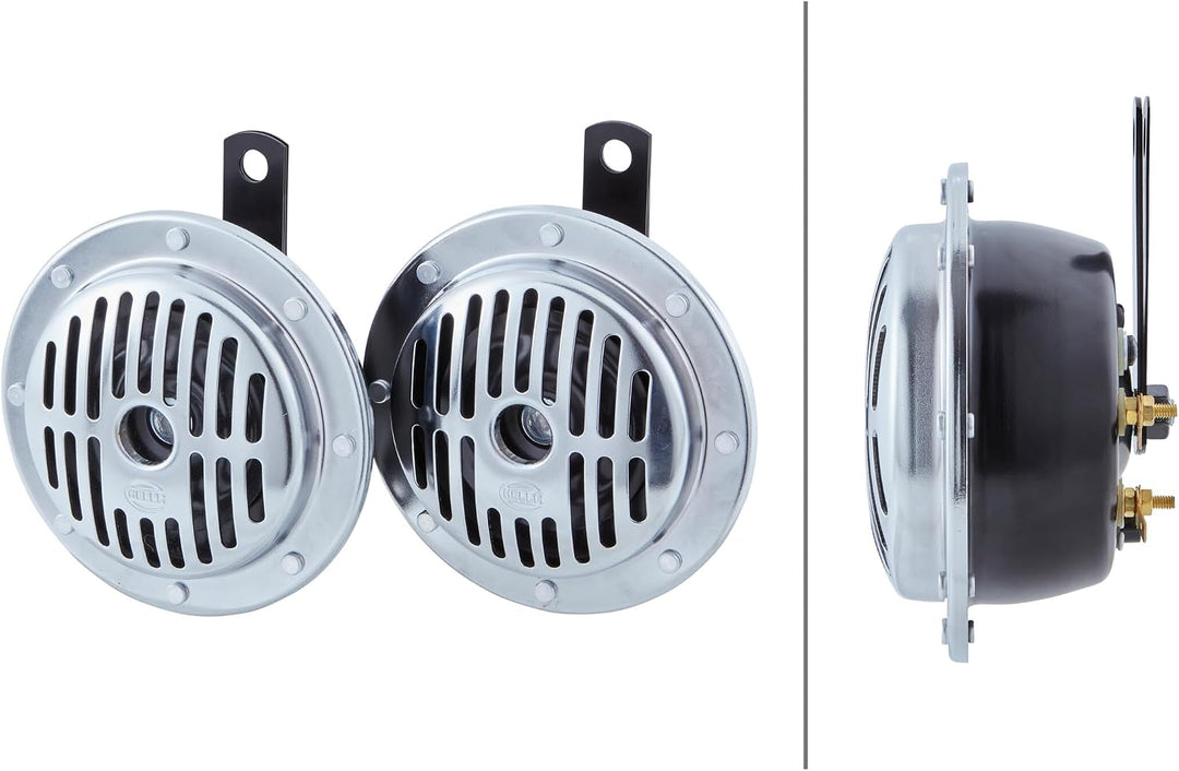 HELLA Horn - PERFORMANCE HORN S130 SET - 12V - 118dB(A) - Frequenzbereich: 280/380Hz - Tiefton/Hocht