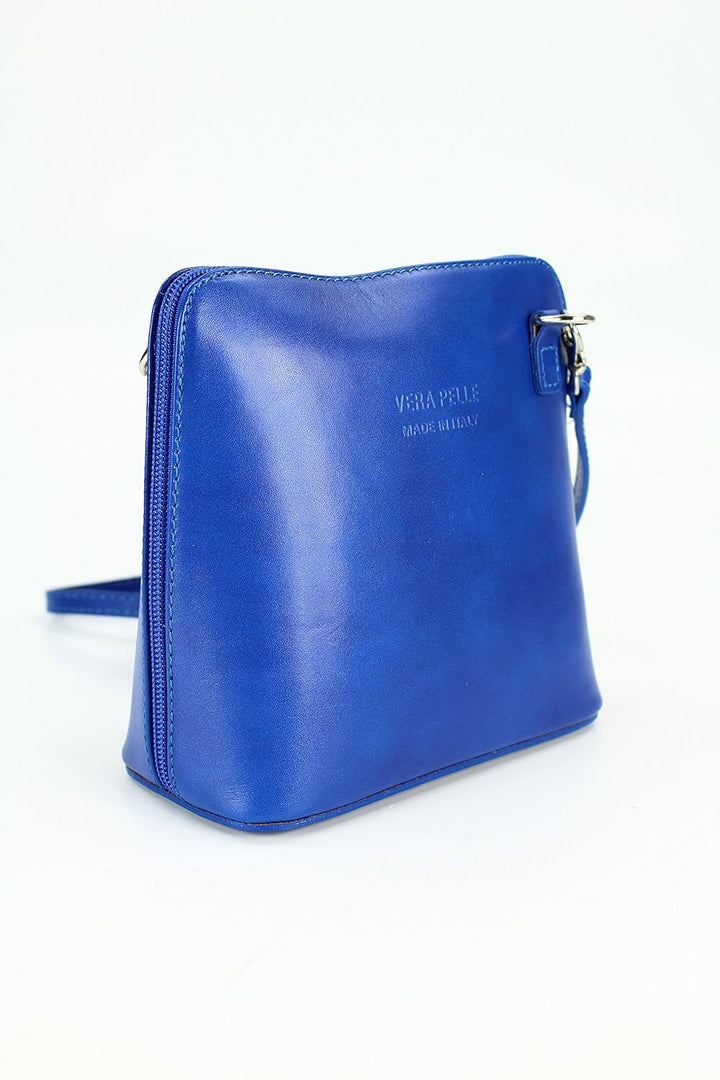 Belli italienische Ledertasche Damen Umhängetasche klein Handtasche Schultertasche Abendtasche in ro