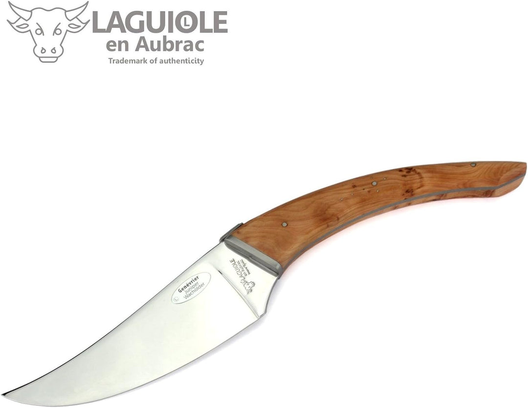 Laguiole en Aubrac - Le Buron - Design Käsemesser aus Frankreich - Griffschalen Wacholder
