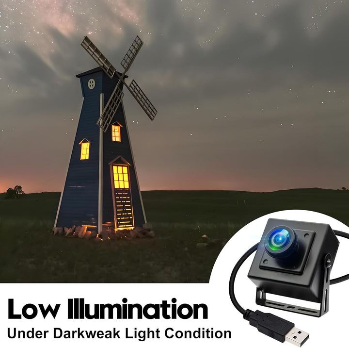 ELP 12MP 4K USB-Kamera,120 fps High-Speed-Webcam mit Sternenlichtfunktion für schwache Beleuchtung 1