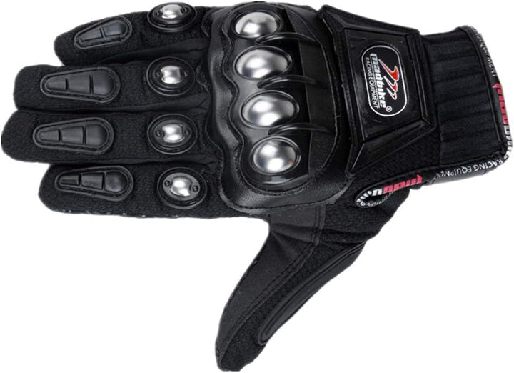 Baceyong Herren Winddicht Radfahren Rennen Anti Slip Vollfingerhandschuh Motorrad Skelett, Winter Vo