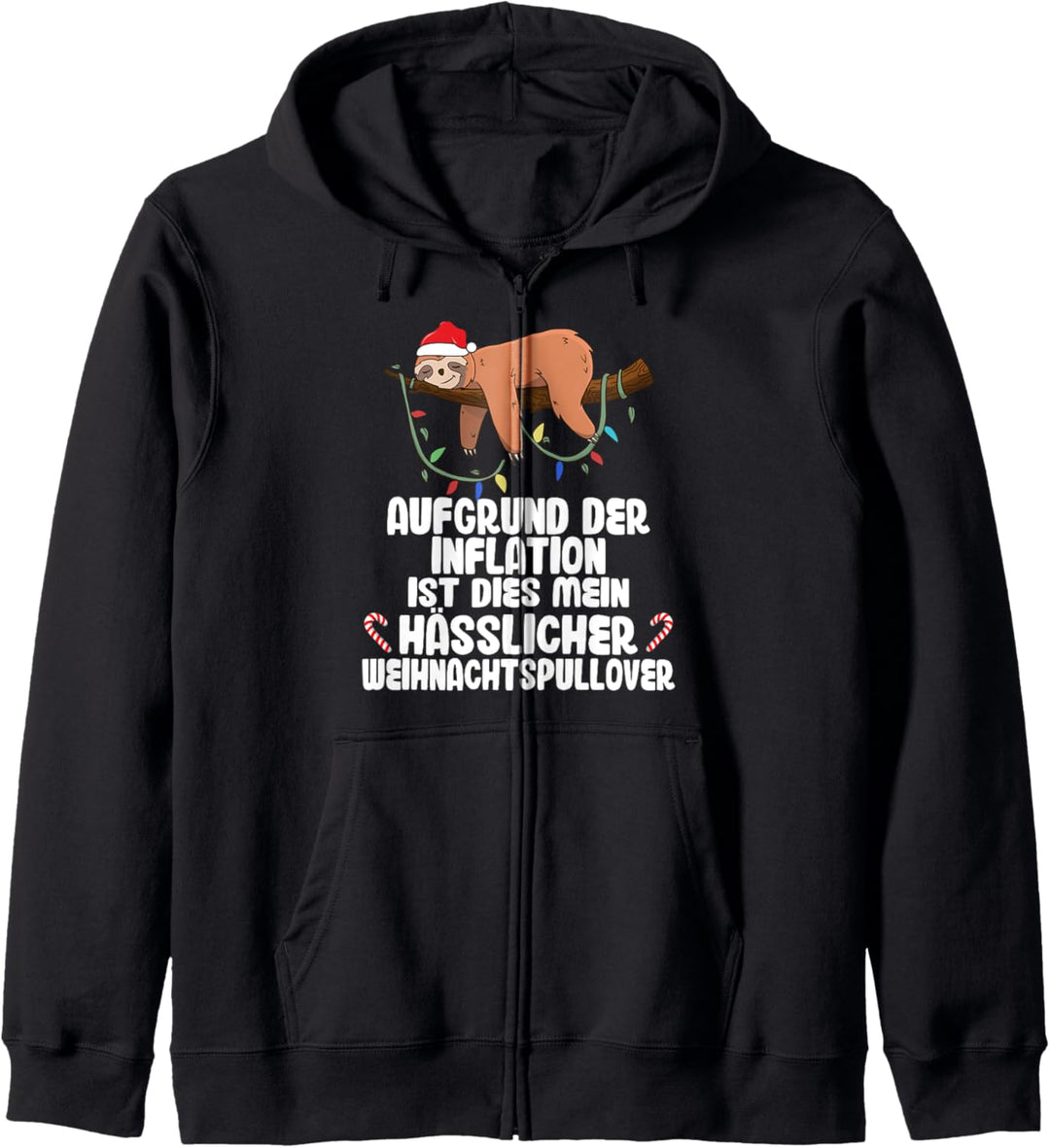 Witzige Hässlicher Weihnachtspullover Lustige Ugly Christmas Kapuzenjacke