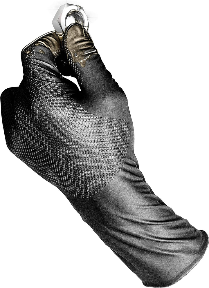 Gripster Skins Nitril-Einweghandschuhe, extra robust, 50 Packungen / 25 Paar, PPE Cat 3, Auto-Commer