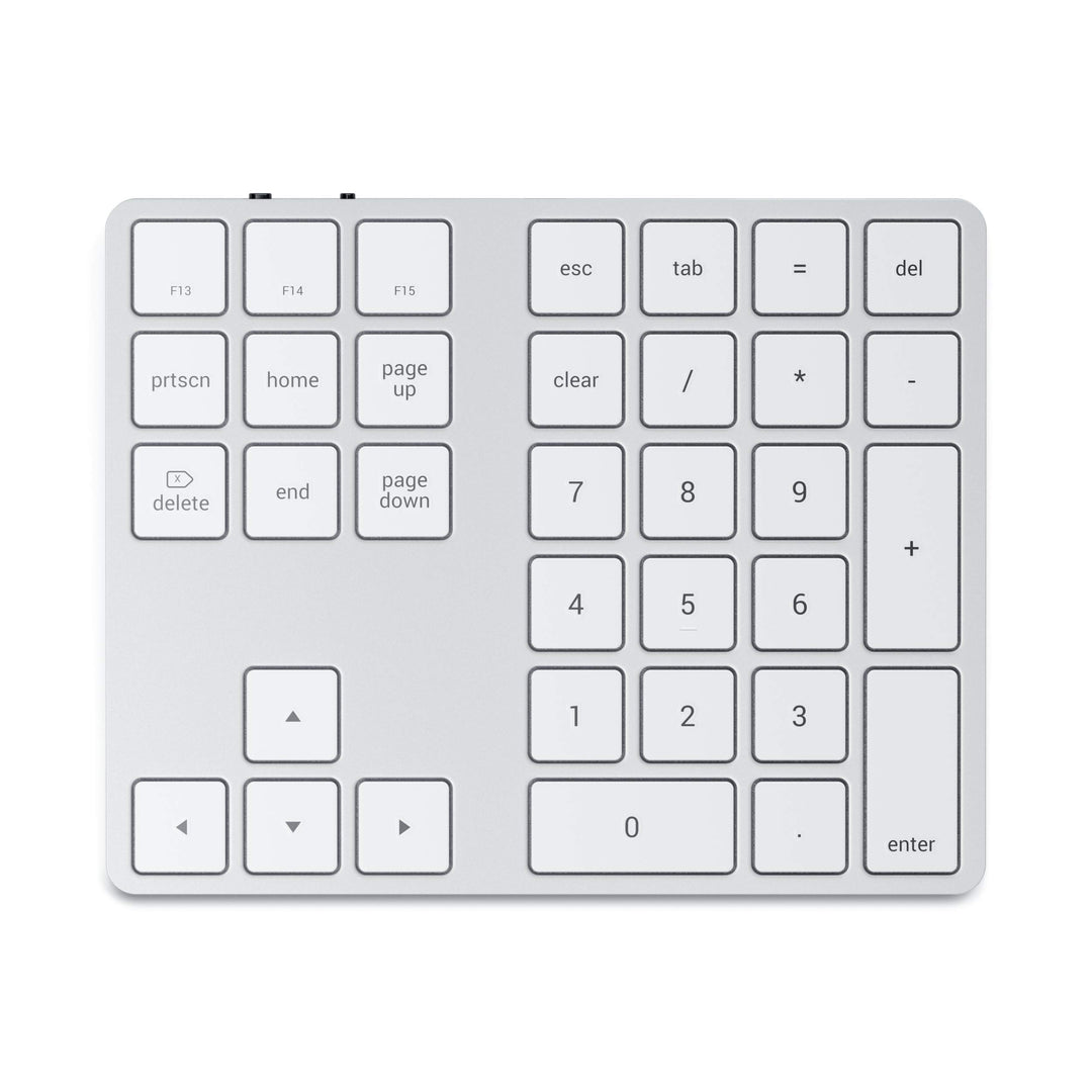 Satechi Bluetooth Extended Numeric Keypad – Schlanker wiederaufladbarer 34-Tasten-Nummernblock – Kom