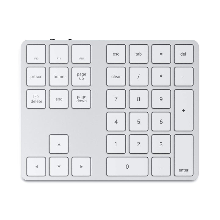 Satechi Bluetooth Extended Numeric Keypad – Schlanker wiederaufladbarer 34-Tasten-Nummernblock – Kom