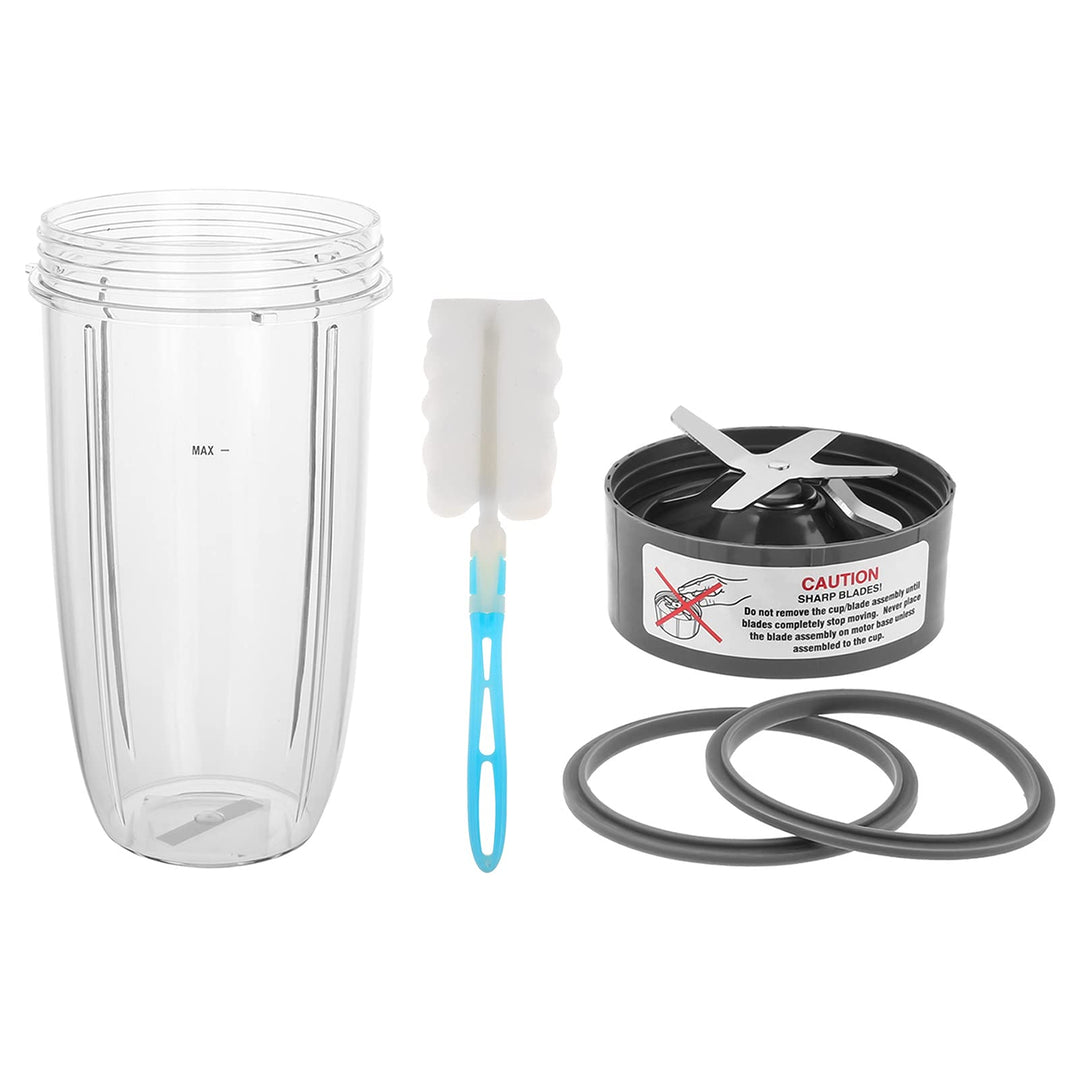 DRELD 5 Stück Mixer Ersatzteile Kompatibel mit NutriBullet Entsafter 600 W/900 W Mixer, mit 1×32oz B