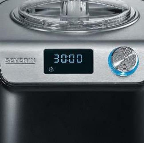 SEVERIN EZ 7409 Eismaschine mit kompakter Joghurtfunktion mit 1,2 l Fassungsvermögen, 2 in 1 selbstk