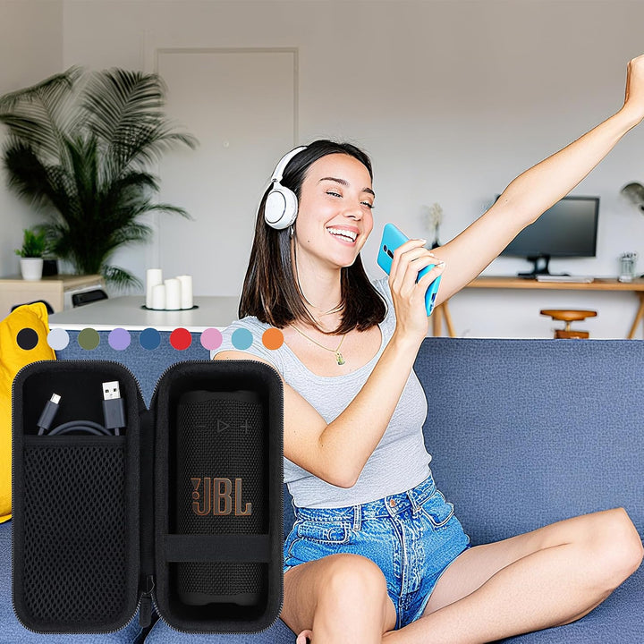 Lebakort Hart Tasche Hülle Etui Tasche für JBL Grip Kompakter Lautsprecher (Orange), Orange