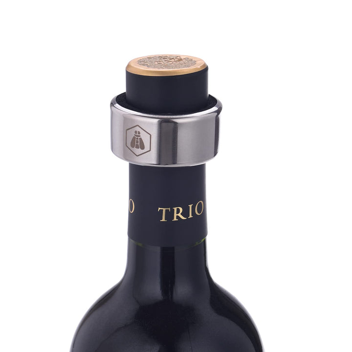 LAGUIOLE - Sommelier Box - Set mit 3 Zubehörteilen: Eleganter Stopper Stopper Holz und Metall, Somme