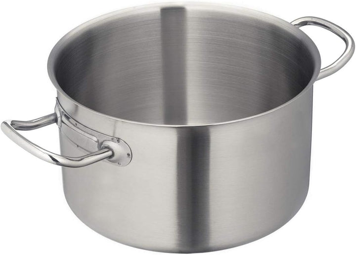 METRO Professional Topf mit Deckel | flach | Ø 36 cm | 14 L | Induktion | Edelstahl | Sandwichboden