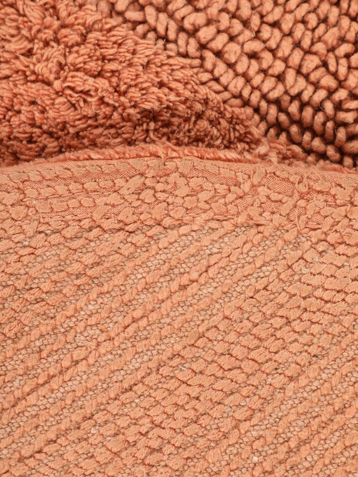 RugVista Badematte Breeze, ∅ 70 cm, Rund, Mittelflor, Anti-Rutsch, Moderner Badteppich, Maschinenwas