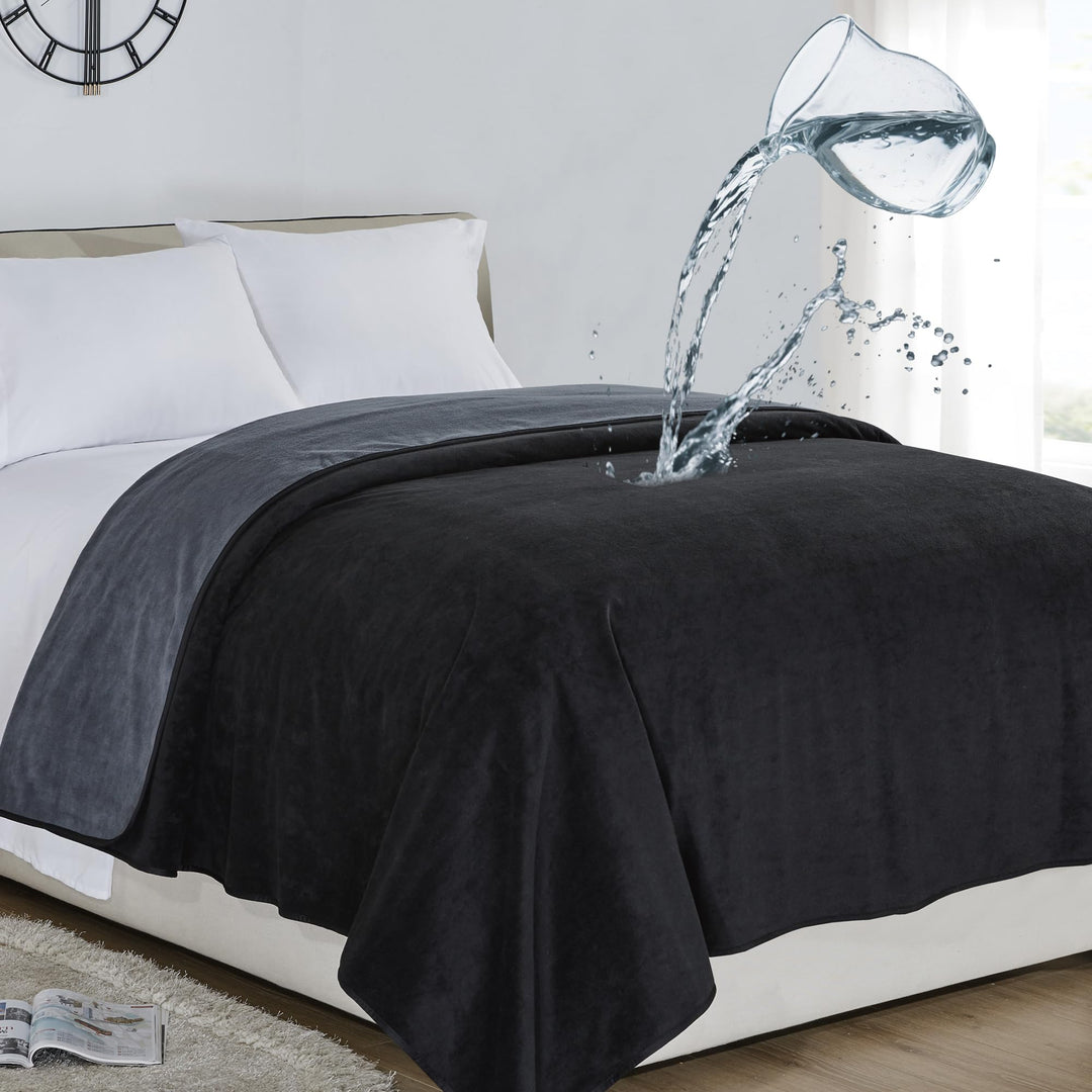 Softan wasserdichte Decke mit 3-Schichten-Schutzfilmen,100% Leckdichte Decke für Baby Erwachsene Hau