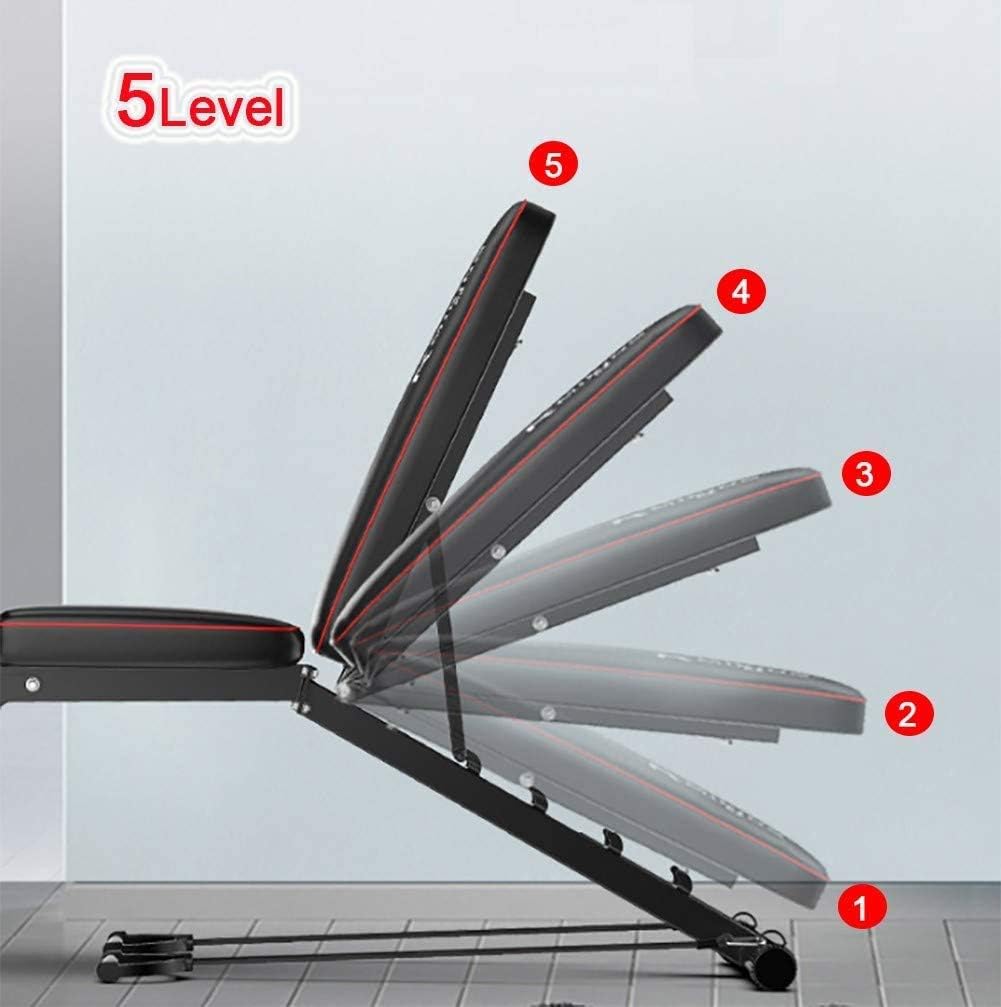 LJBOZ Hantelbank Klappbar, Standard Hantelbänke Verstellbare Hyperextension Roman Chair Trainer Bauc
