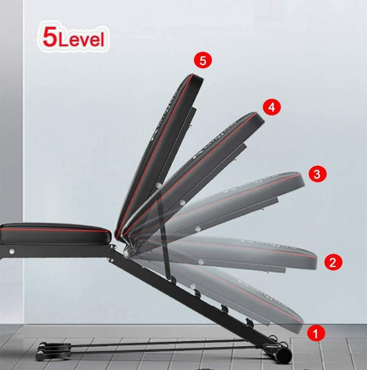 LJBOZ Hantelbank Klappbar, Standard Hantelbänke Verstellbare Hyperextension Roman Chair Trainer Bauc