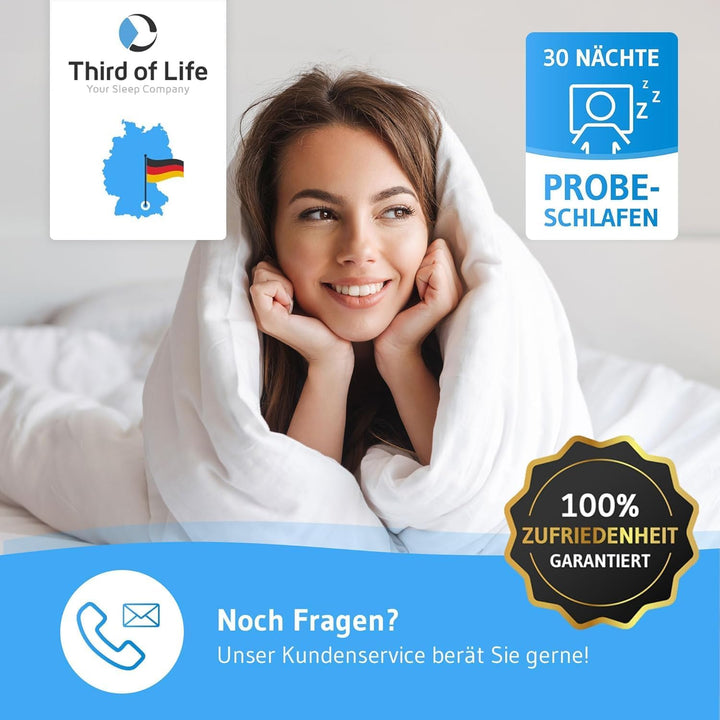 Bettdecke Blanco, Testsieger 2021, Weiche Winterdecke in Allen Grössen, Stepp-Decke mit Feuchtigkeit
