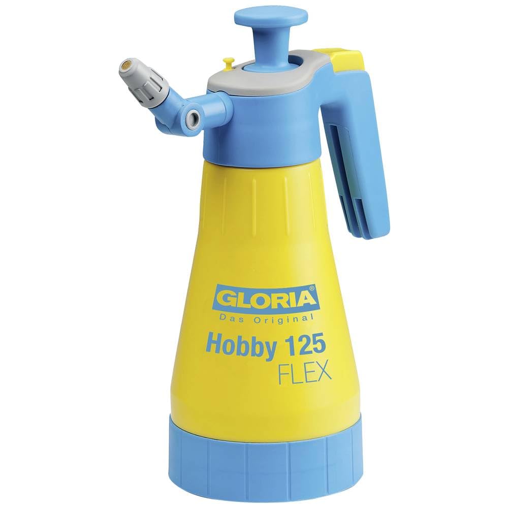 GLORIA Drucksprüher Hobby 125 FLEX | 1,25 L Sprühflasche | Gartenspritze/Handsprüher mit flexibler L