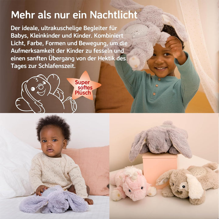 Cloud b Baby Nachtlicht Projektor & Beruhigende Schlafhilfe für Kleinkinder | Kuscheltier Sternenpro