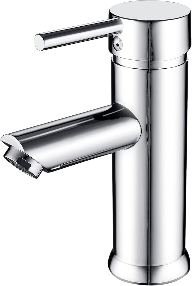 kisimixer Wasserhahn Bad Mischbatterie, Einhebelmischer Waschbecken Armaturen für Badezimmer, Modern