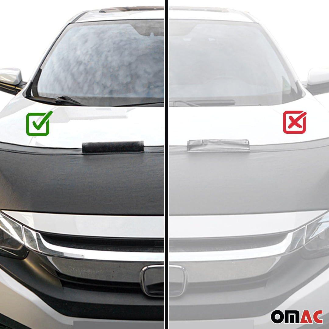 OMAC Haubenbra Bonnet Bra Steinschlagschutzmaske kompatibel mit Volvo V60 FL 2013-2018 1x Halb Motor