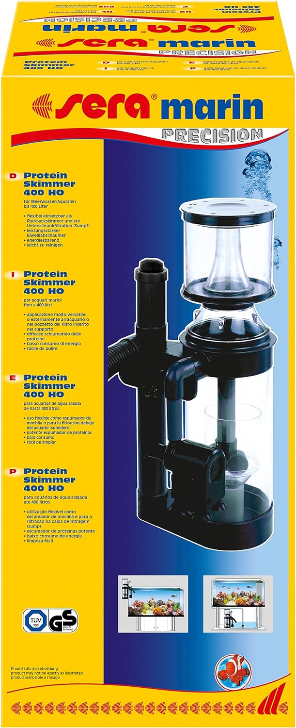 sera marin Protein Skimmer 400 HO - Leistungsfähiger und energiesparender Abschäumer für Meerwassera