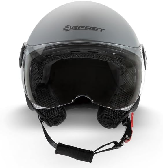 Befast | Rapid II - Zugelassener Jet-Helm mit Polycarbonat-Doppelvisier, Scooter-Helm mit Sonnenblen