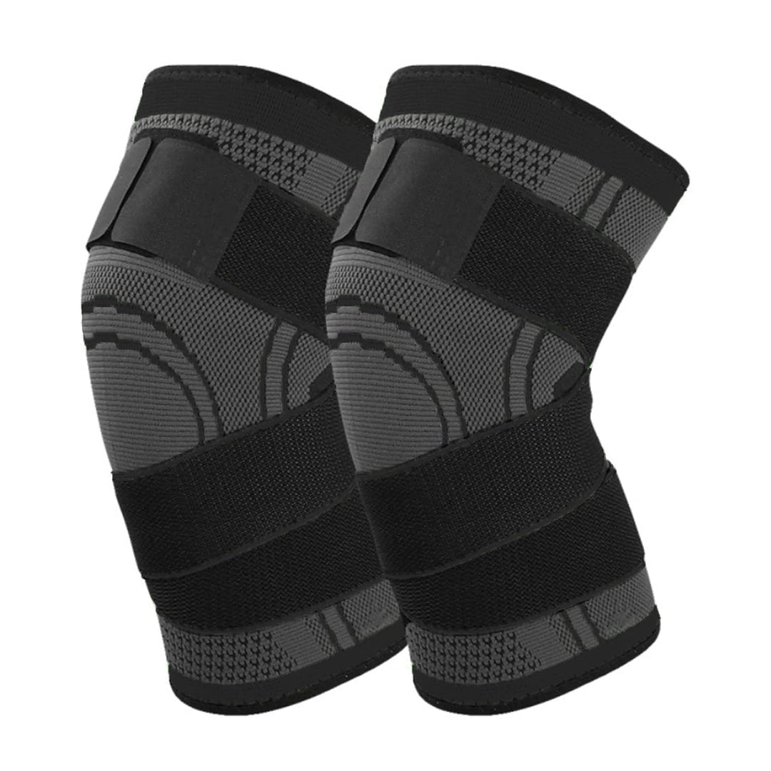 Kniestütze 2 Stück Sport Kniebandage mit Verstellbaren Riemen Männer Damen Knie Sleeve für Knieschme
