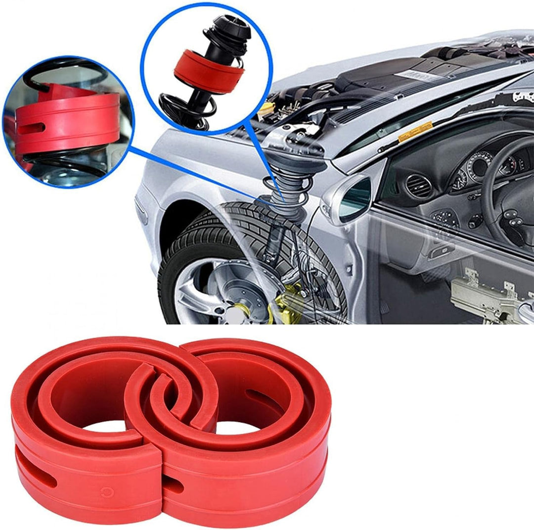 Automotive Spring Buffer Kleber, Yosoo 2PCS Red Car Shock Absorber Buffer Spring Bumper Cushion Typ