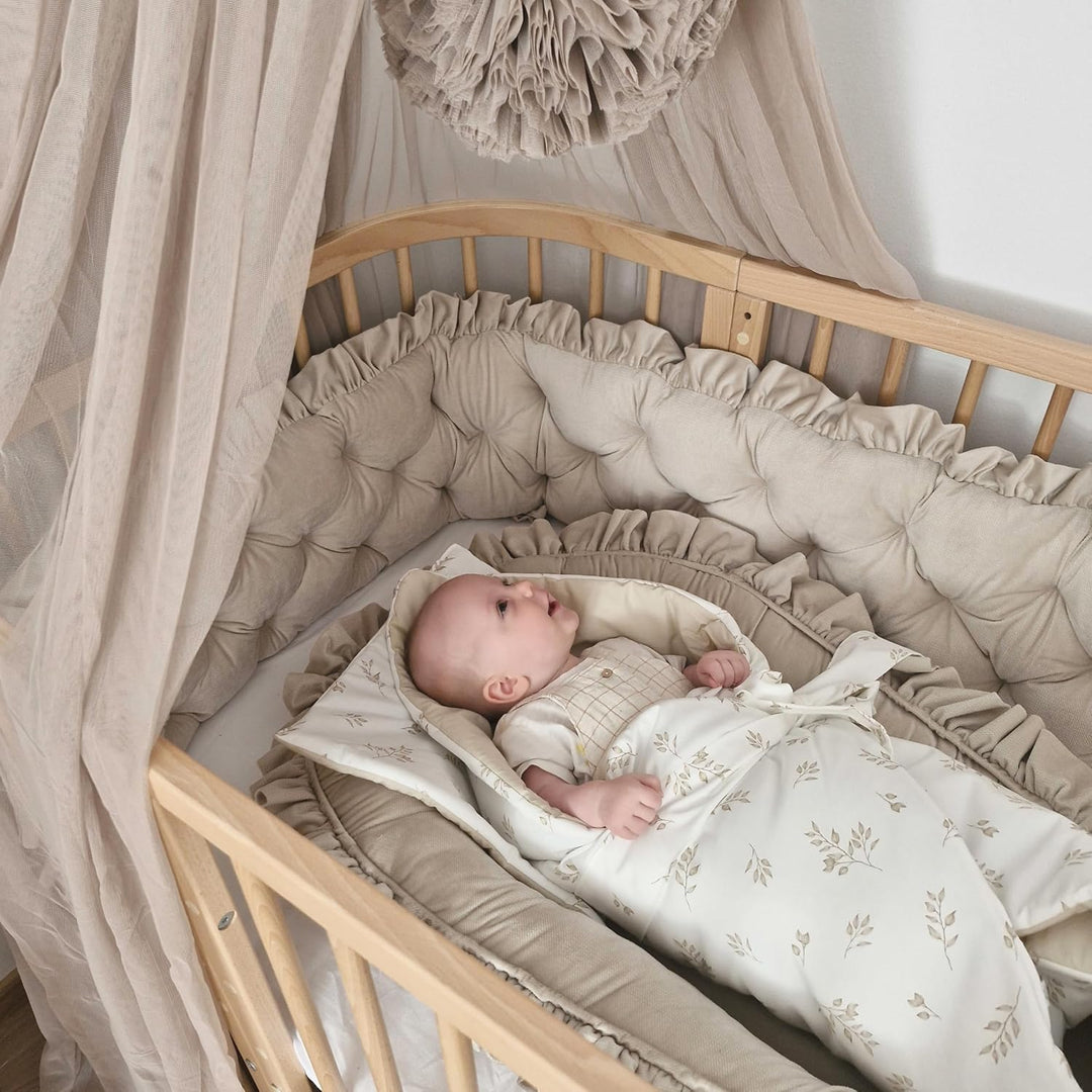 KOELL Bettkantenschutz Nestchen für Kinderbetten 60x30 cm - Dekokissen Modular, Kopfschutz Babybett